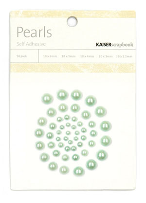 Kaisercraft-Pearls-Ice Green